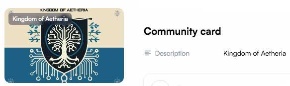 Citizen community card